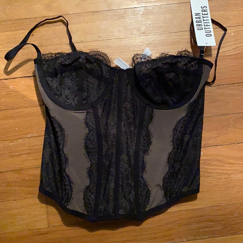 Urban outfitters modern love corset black